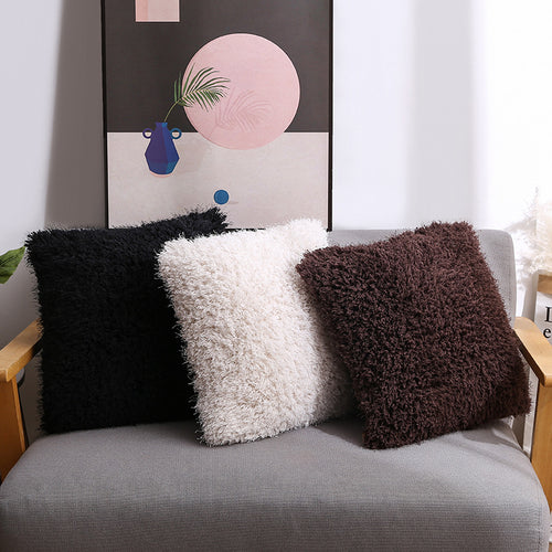 Velvet Plush Sofa Cushion